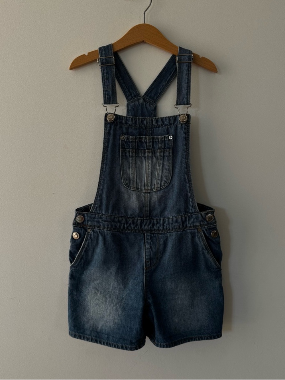 kIABI Denim Shortalls, size 9 years.